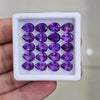 20 Pcs Of Natural Amethyst Faceted | Shape: Pear | Size: 6-8mm