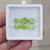 6 Pcs of Natural Peridot Faceted | oval | Size: 7-10mm