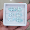 6 Pcs of Natural Aquamarine Faceted | Mix | Size:11-20mm
