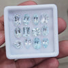 12 Pcs of Natural Aquamarine Faceted | Mix | Size:8-11mm