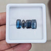 4 Pcs of Natural London Blue Topaz Faceted | Mix | Size: 12mm