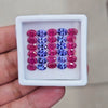 30 Pcs of Natural Tanzanite & Ruby Faceted | Oval | Size: 6x4mm