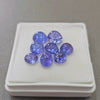 8 Pcs Natural Tanzanite Cabochons |6-8mm | Shape: Oval&Round