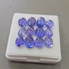 12 Pcs Natural Tanzanite Cabochons |7-10mm | Shape: Oval