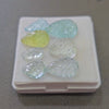 7 Pcs Natural Mix Berly Carved |10-17mm | Shape: Leaf