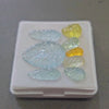 8 Pcs Natural Mix Berly Carved |9-21mm | Shape: Leaf