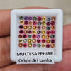 1 Box Of Natural Heated Multi Sapphire From Sri Lanka | 2.5mm| Round | Ideal Cut