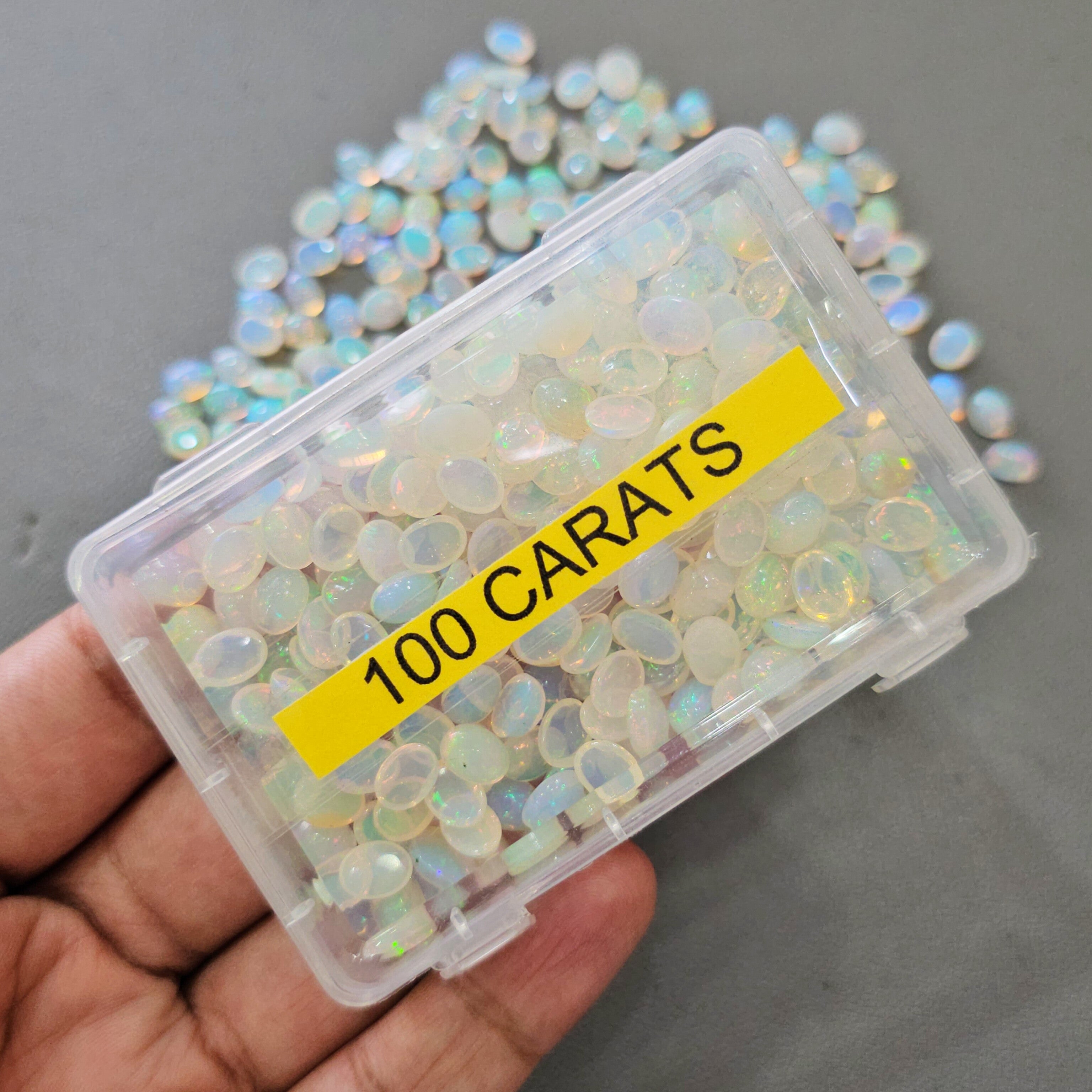 100 Carats of High Quality Natural Opals | 7mm to 9mm | 100 Pcs approx