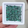 100 Pcs Of Natural Zambian Emerald Faceted | Round | Size: 3-4mm