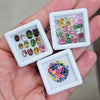 3 Box Of Natural Sapphire & Tourmaline Faceted | Mix | Size: 1-6mm