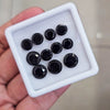 11 Pcs of Natural Black Onyx Faceted | Round  | Size: 7-10mm