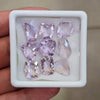9 Pcs of Natural Ametrine Checker cut | Mix | Size: 11-14mm
