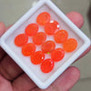 12 Pcs of Natural  Smoked Heated  Orange Opal Faceted | Oval | Size: 11x9mm