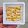 15 Pcs Of Natural Citrine Faceted | Mix | Size:8-14mm