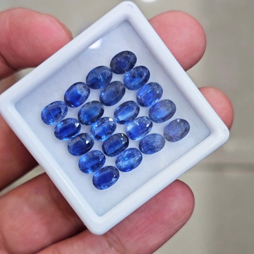 20 Pcs of Natural Blue Sapphire Faceted | Oval | Size: 7x5mm