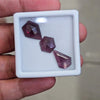 3 pcs Natural Mozambique Garnet Rose Cut | Fancy | Size: 10-15mm