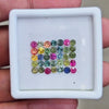 35 Pcs Of Natural Mulit Heated Sapphire Faceted  | 3mm| Round