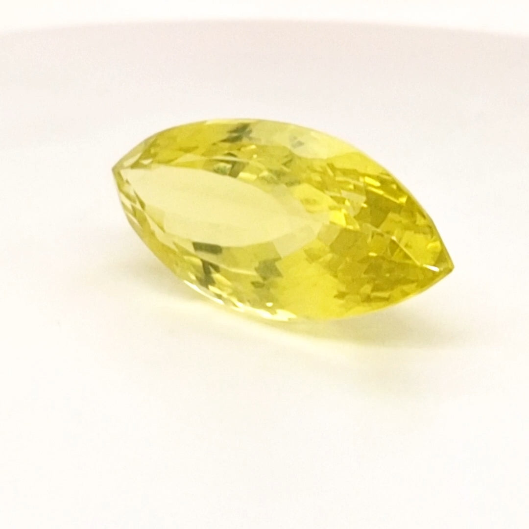 Natural Lemon Quartz Faceted | Marquise | 32x15mm