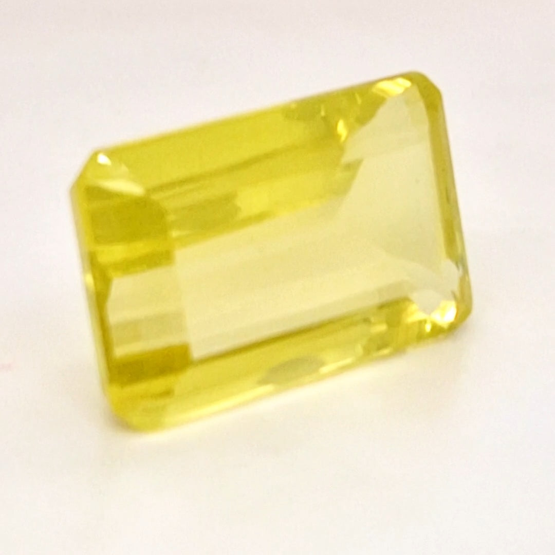 Natural Lemon Quartz Faceted | Rectangle | 24x15mm