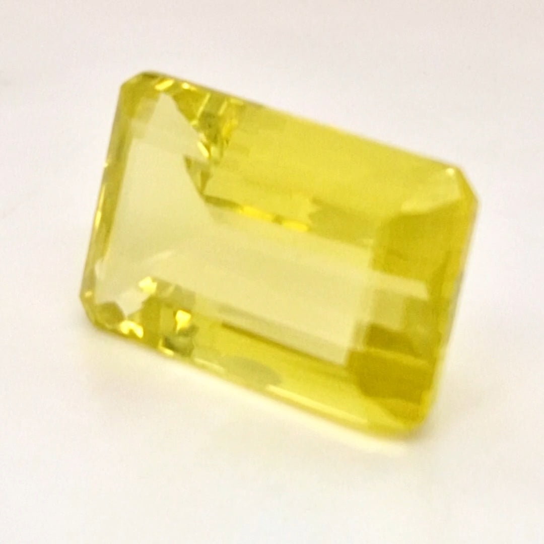 Natural Lemon Quartz Faceted | Rectangle | 24x15mm