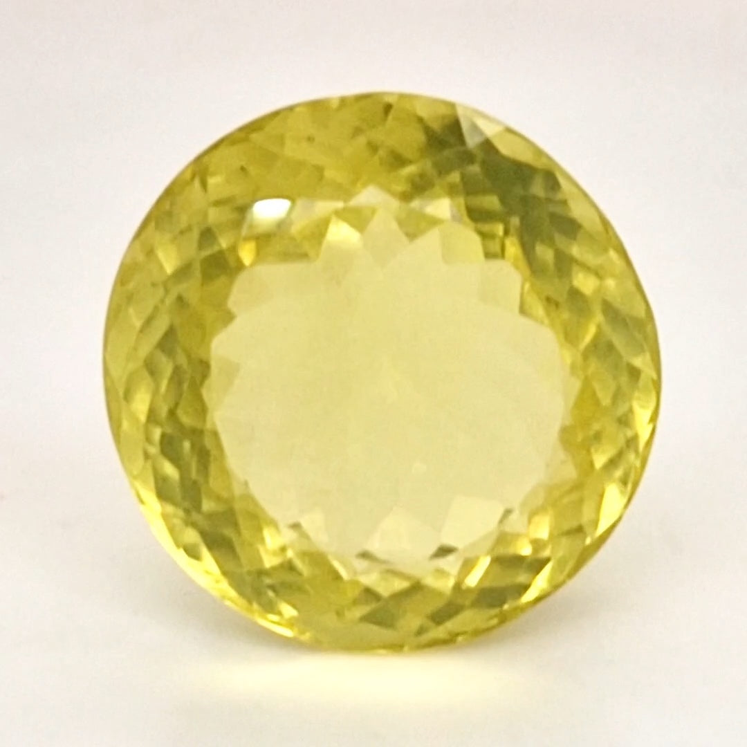 Natural Lemon Quartz Faceted | Round | 20mm