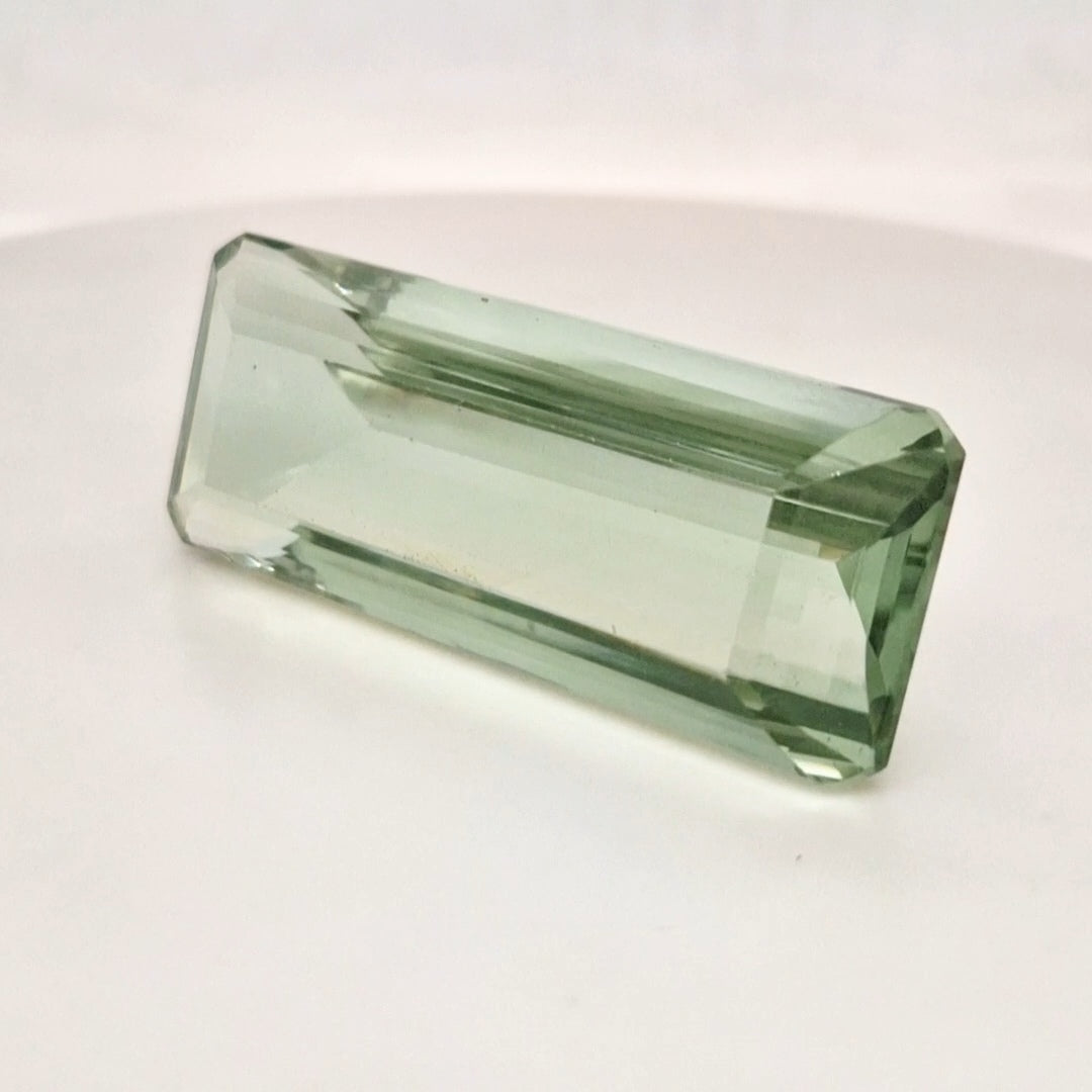 Natural Prasiolite Faceted | Rectangle | 47x19mm