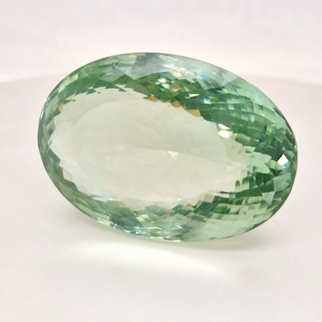 Natural Prasiolite Faceted | Oval | 41x28mm