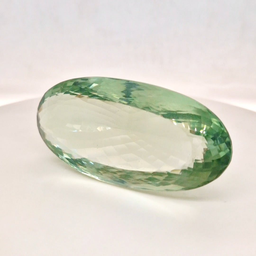 Natural Prasiolite Faceted | Oval | 62x31mm