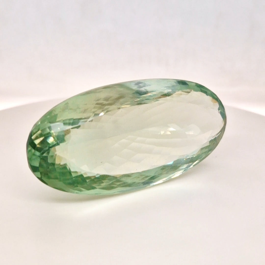 Natural Prasiolite Faceted | Oval | 62x31mm