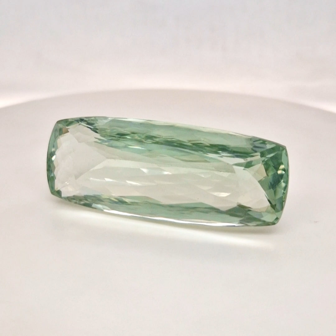 Natural Prasiolite Faceted | Rectangle | 51x20mm