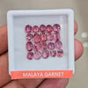 20 Pcs of Natural Malaya Garnet Faceted | Mix | Size: 4-6mm