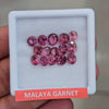 15 Pcs of Natural Malaya Garnet Faceted | Mix | Size: 4-6mm