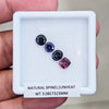 4 Pcs of Natural Unheated Spinel Faceted | Mix | Size: 5-6mm