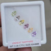 Box Of Natural Sri Lanka Unheated Sapphire  | 6x4mm | Pear