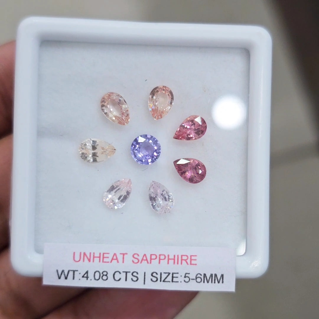 Natural Madagascar Sapphire  | 5-6mm | Mix Shape
