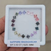 Box Of Natural Madagascar Unheated Sapphire  | 3mm | Square