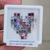 Box Of Natural Madagascar Unheated Sapphire  | 3mm | Square