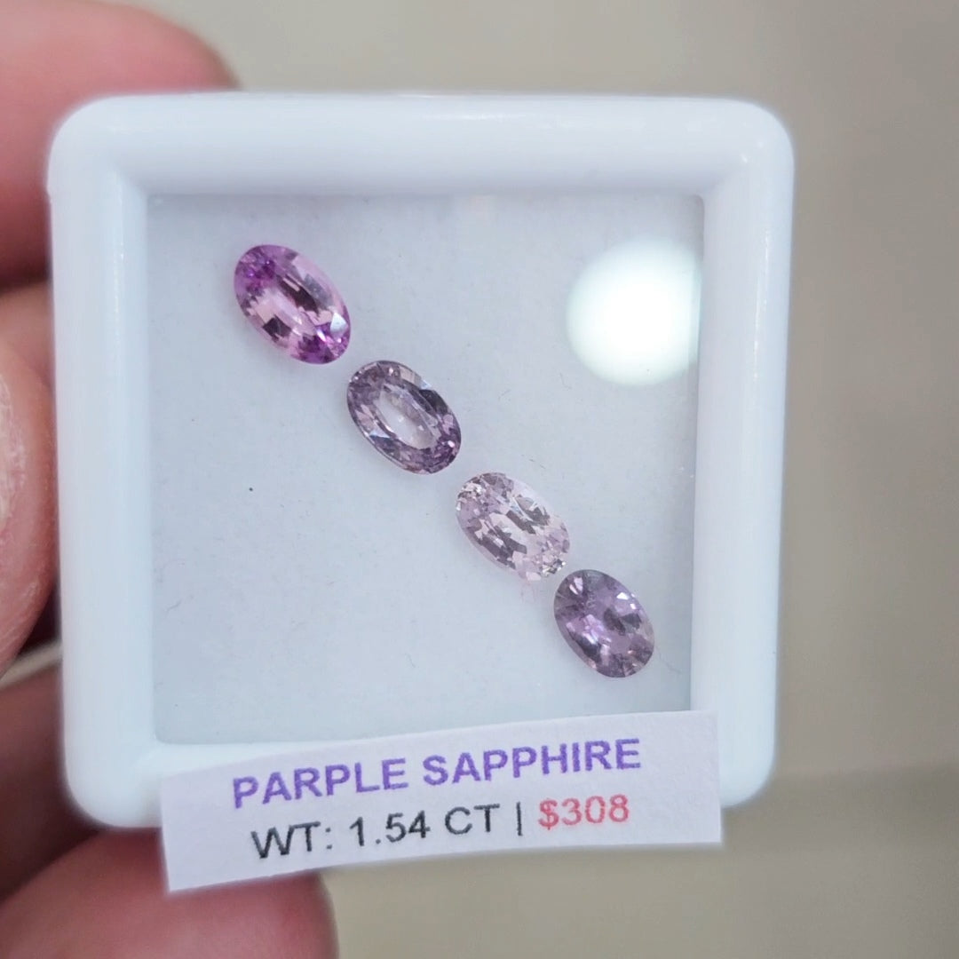Box Of Natural Sri Lanka Unheated Sapphire  | 5x3mm | Oval