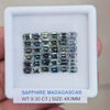 Box Of Natural Madagascar Unheated Sapphire  | 4x3mm | Rectangle