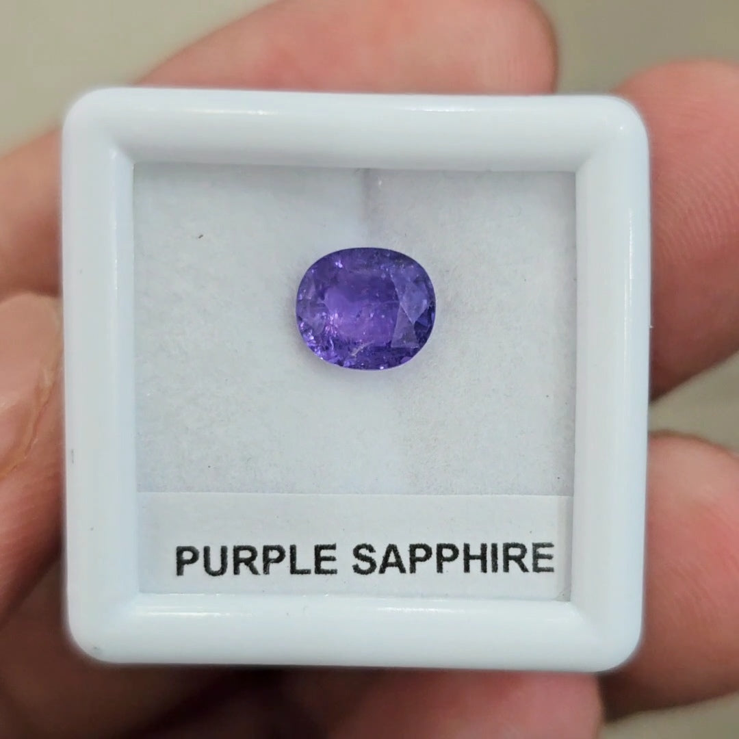Box Of Natural Unheated Burma Sapphire   | 7x6mm | Oval
