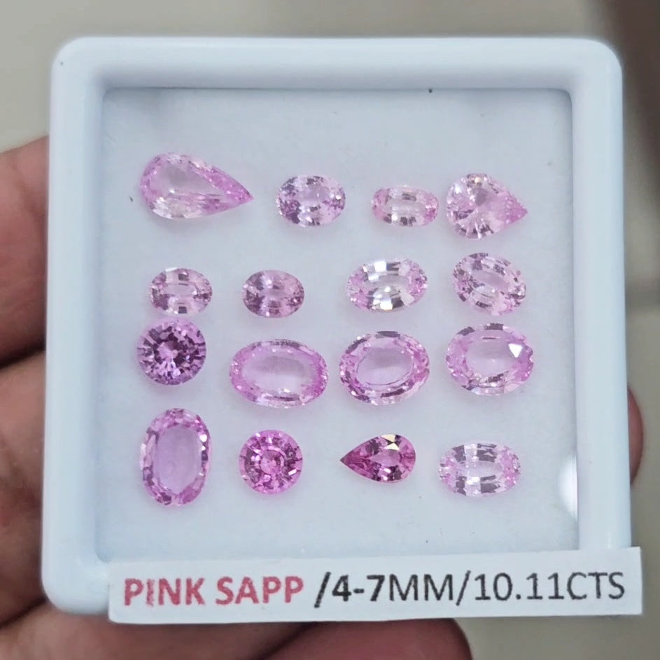 Box Of Natural Sri Lanka Unheated Sapphire  | 4-7mm | Mix
