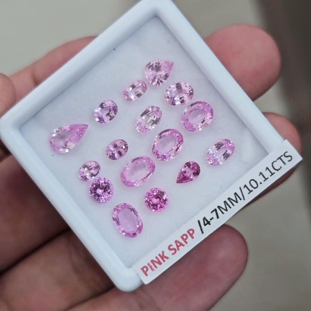 Box Of Natural Sri Lanka Unheated Sapphire  | 4-7mm | Mix