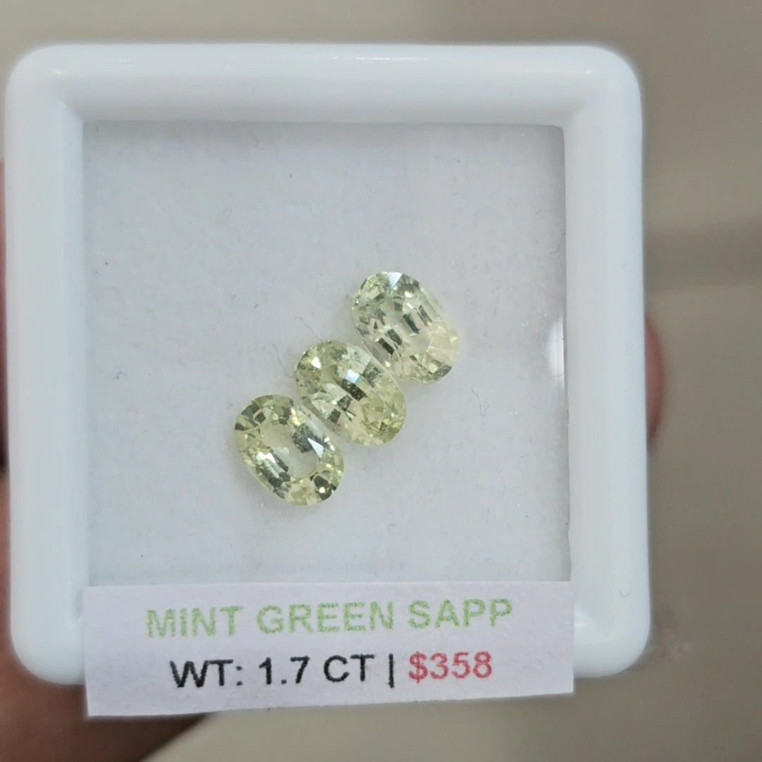 Box Of Natural Sri Lanka Unheated Sapphire  | 6x4mm | Oval
