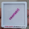 Box Of Natural Sri Lanka Unheated Sapphire  | 3-4mm | Rectangle