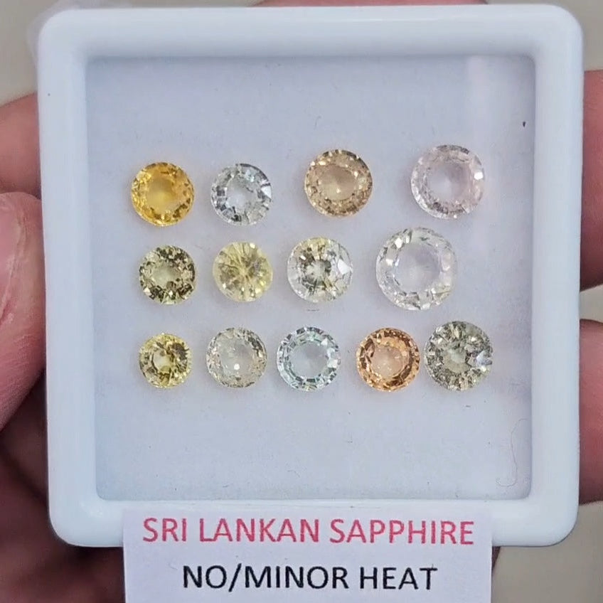 8.95Cts Natural Sri Lanka  Sapphire  | 4-6mm | Round | Srilanka