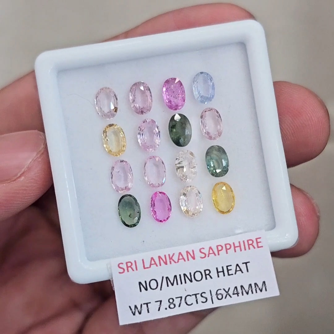 7.87Cts Natural Sri Lanka  Sapphire  | 6x4mm | Oval | Srilanka