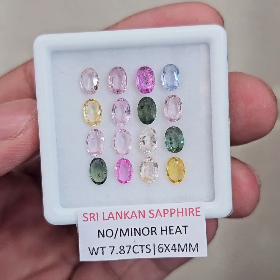7.87Cts Natural Sri Lanka  Sapphire  | 6x4mm | Oval | Srilanka