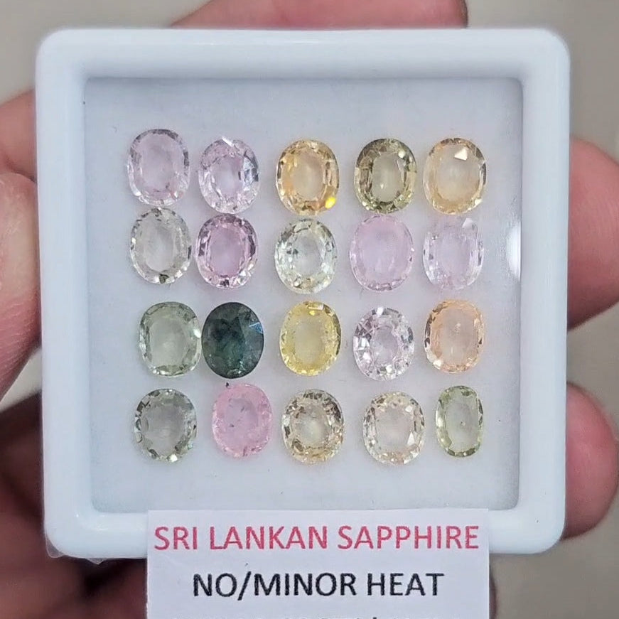 13.83Cts Natural Sri Lanka  Sapphire  | 6mm | Oval | Srilanka
