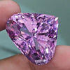 85.6 Cts Natural Kunzite Faceted Clean| With Certificate| 30x29mm | Teardrop |Clean