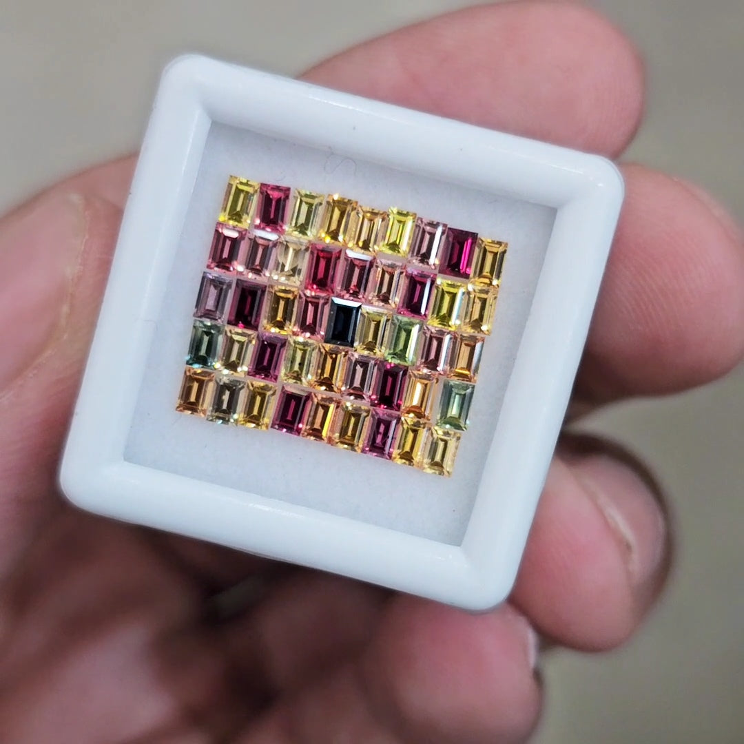 Box Of Natural Madagascar Sapphire  | 3x2mm | Rectangle | 4Cts